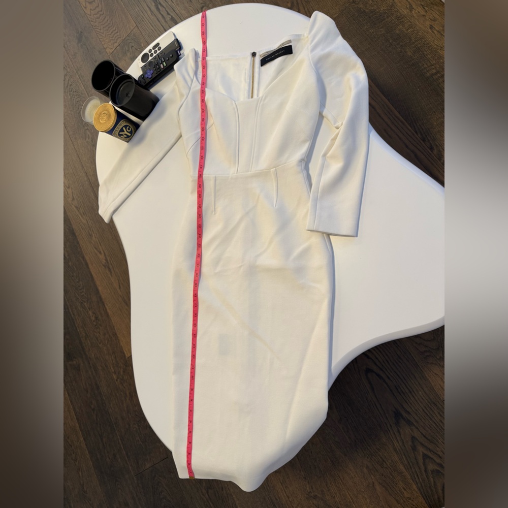 Roland Mouret Ivory Midi Dress - Picture 10 of 10